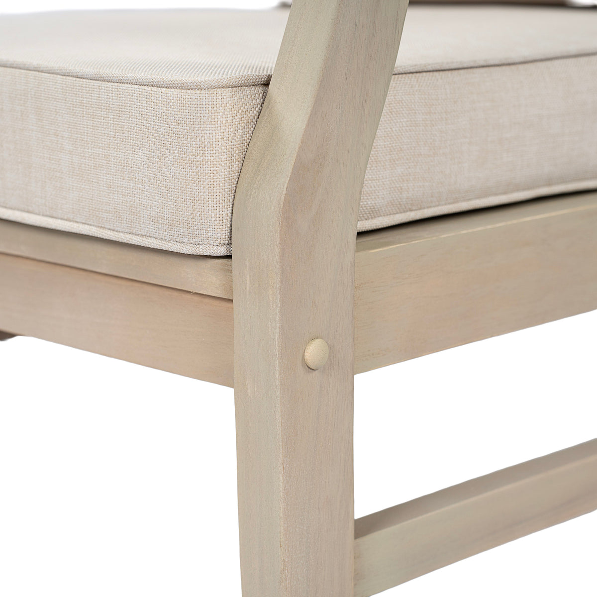 Perla Right Armchair with Waterproof Fabric - Natural/Beige, photo 10 of 10