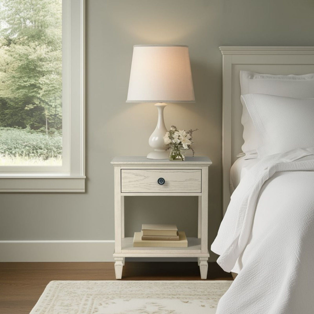 Victoria - Bedside Table With Drawer And Shelf, photo 25 of 28