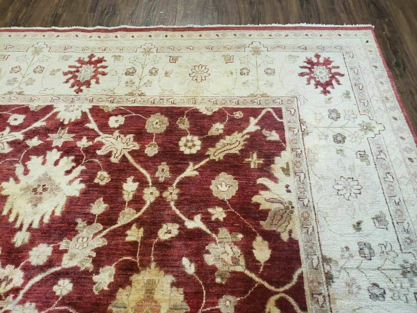 8' X 10' Handmade Peshawar Floral Oriental Wool Rug Hand Knotted Carpet Nice by Jewel Rugs