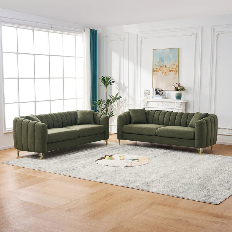 Oversized Sofa, Deep Tufted Couch by Unique Piece Furniture