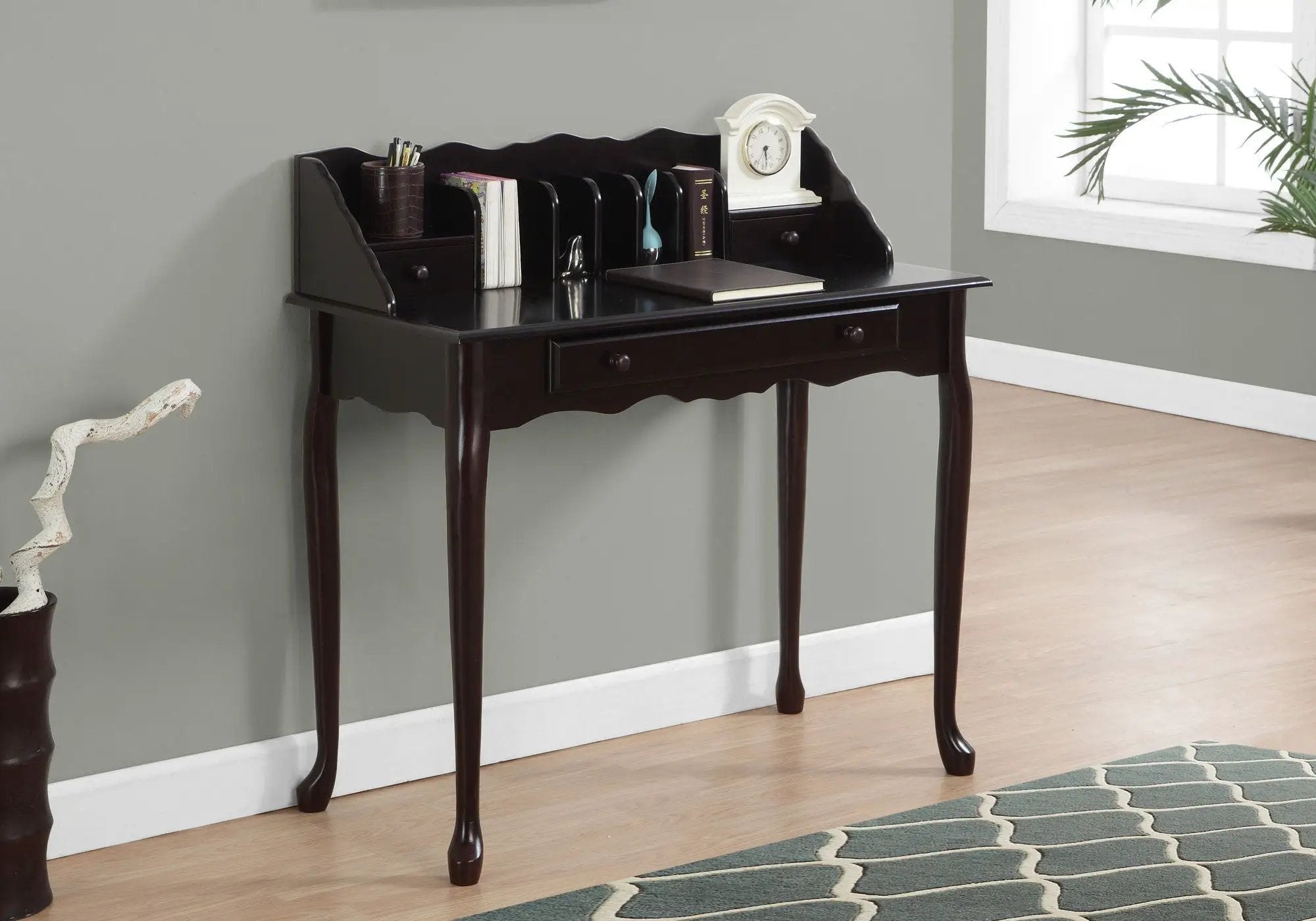 Computer Desk For Home Office, Laptop, Storage Drawers, Traditional by Unique Piece Furniture