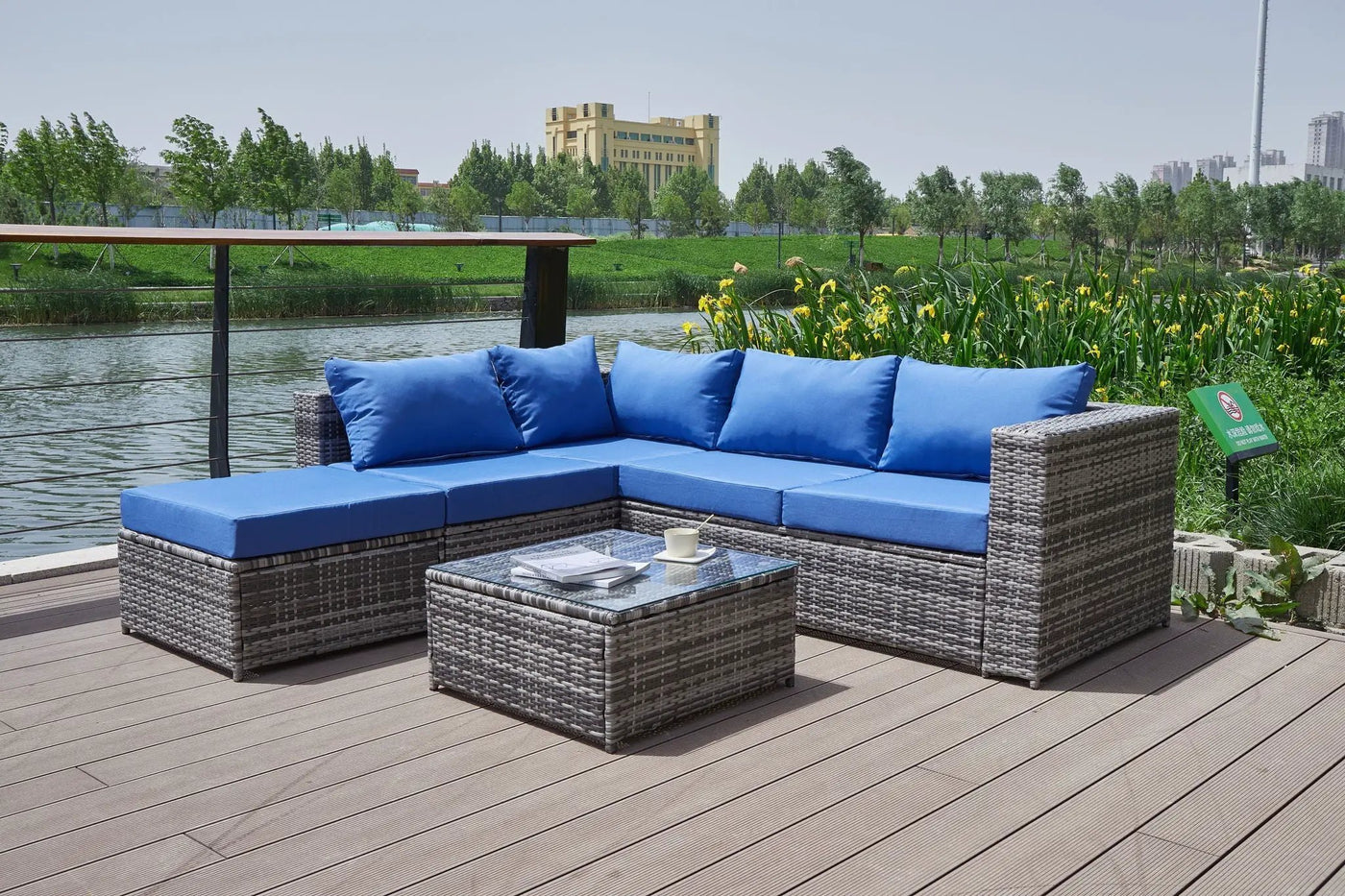 Patio Sofa With Cushions by HouseOfZazla