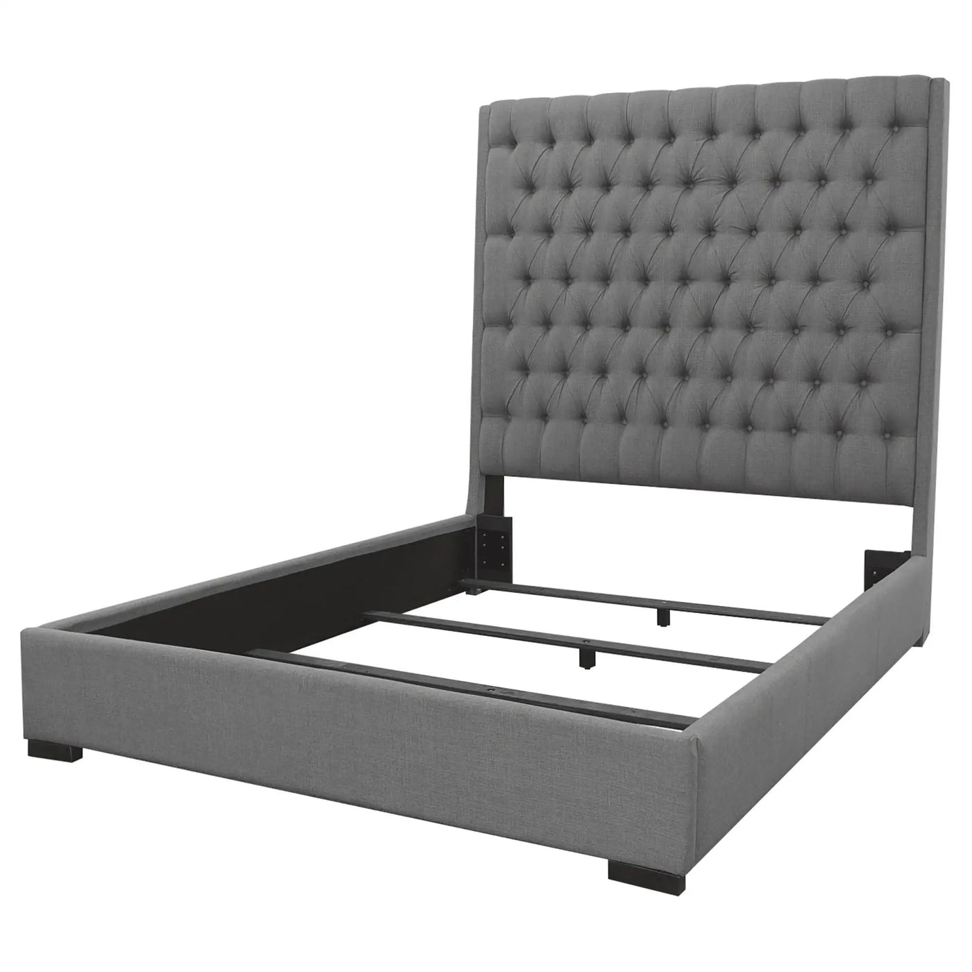 Copper - Tufted Upholstered Panel Bed by HouseOfZazla