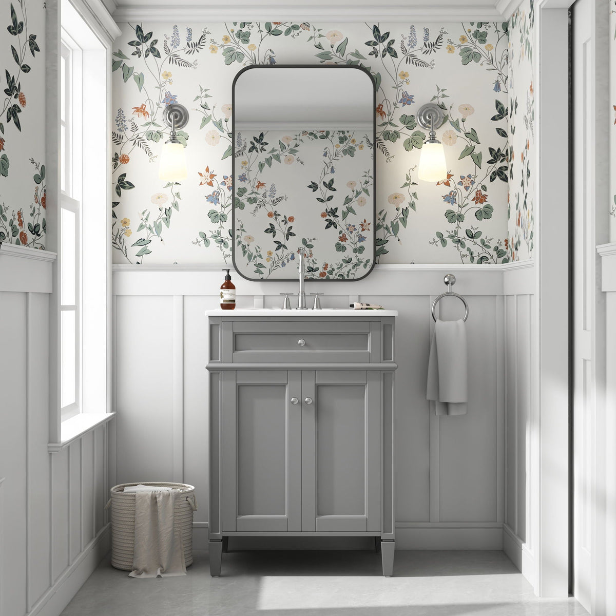 Bathroom Vanity With 2 Doors And Tip Out Drawer, Soft Closing Hinges, photo 27 of 28