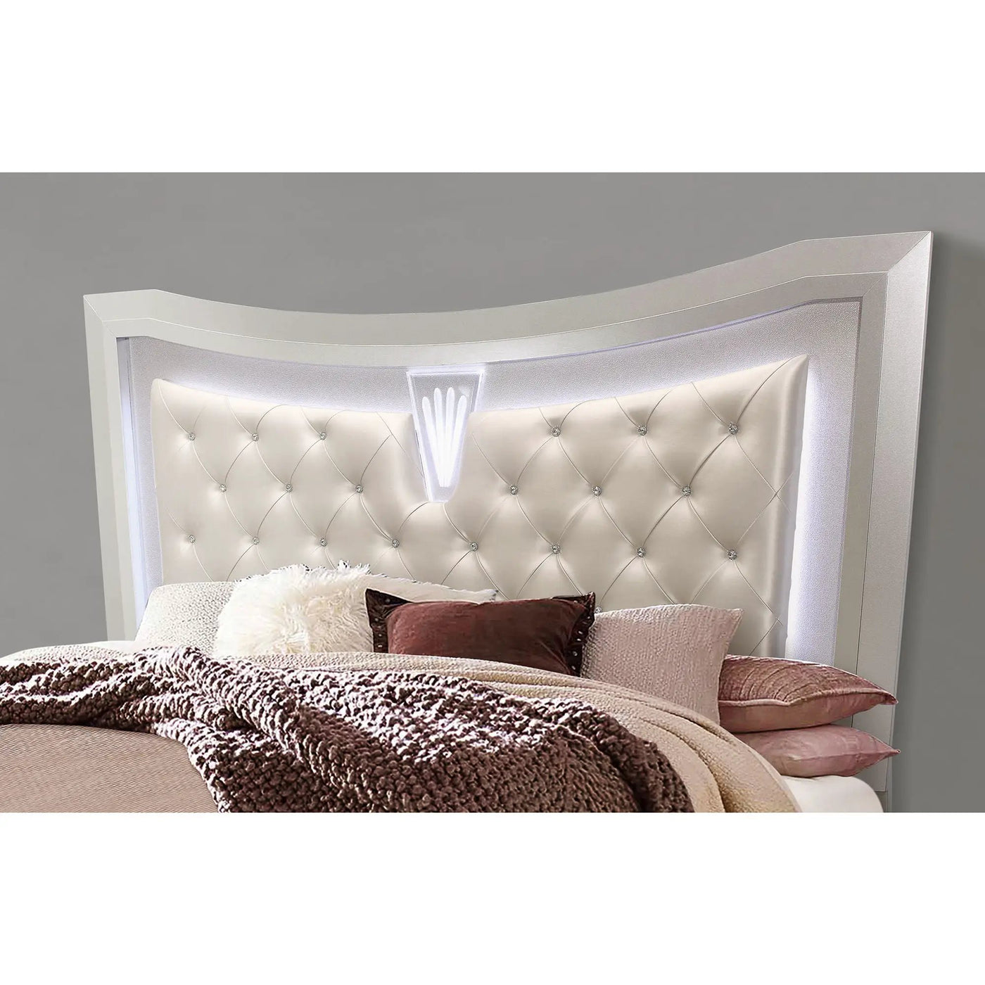 Cross - Elegant Design Bed With LED by Unique Piece Furniture