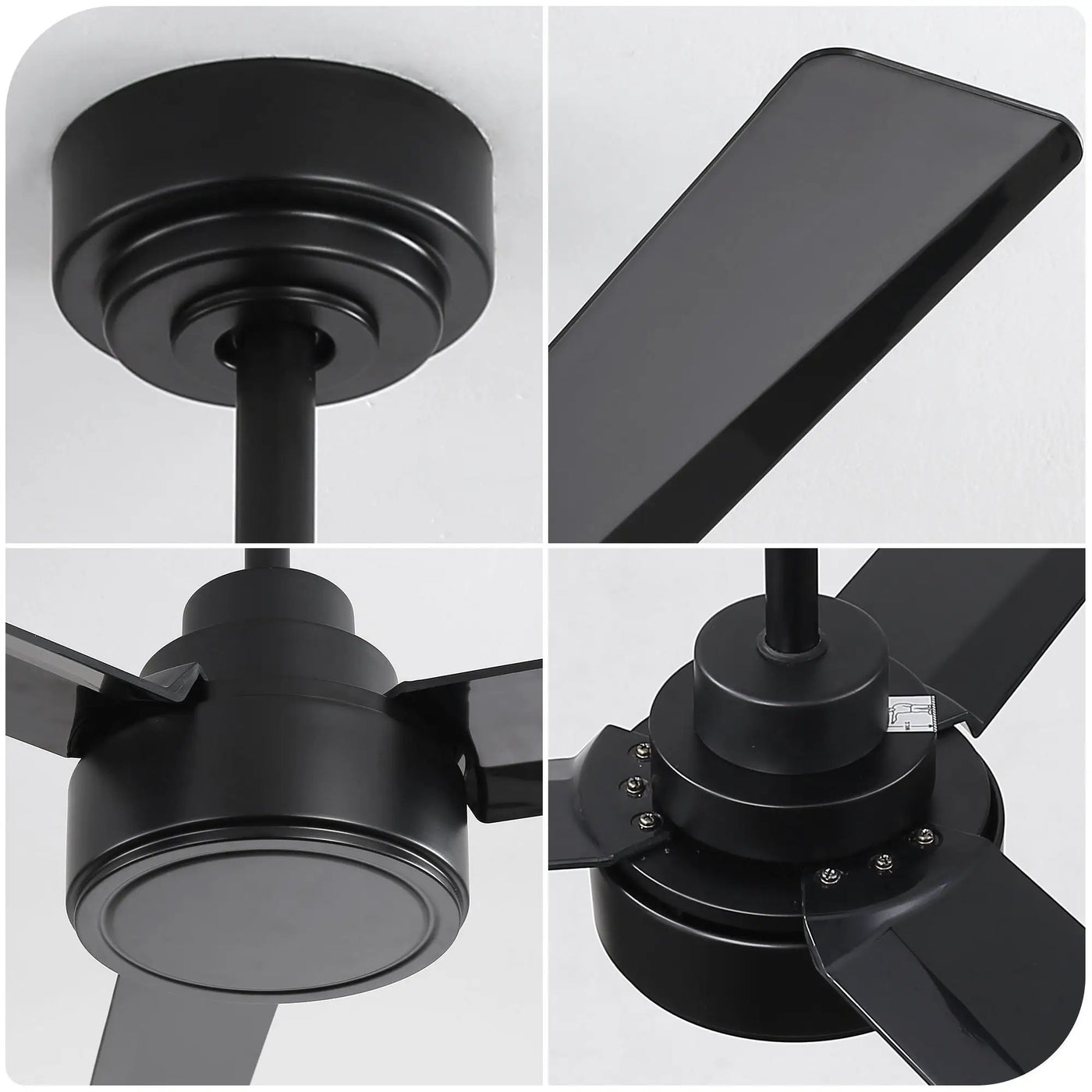 Ceiling Fan Without Light, 3 Blades Farmhouse Ceiling Fan With Remote Control 6-Speed Reversible Dc Motor For Living Room, Bedroom, Kitche by HouseOfZazla