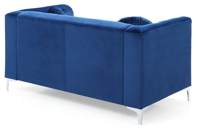 Stylish Sloped Arm Loveseat by Unique Piece Furniture