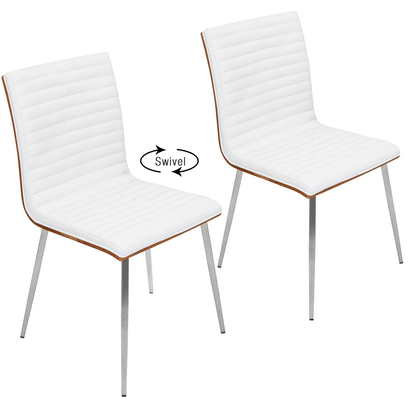 Mason - Contemporary Dining Chair (Set of 2) With Swivel by HouseOfZazla