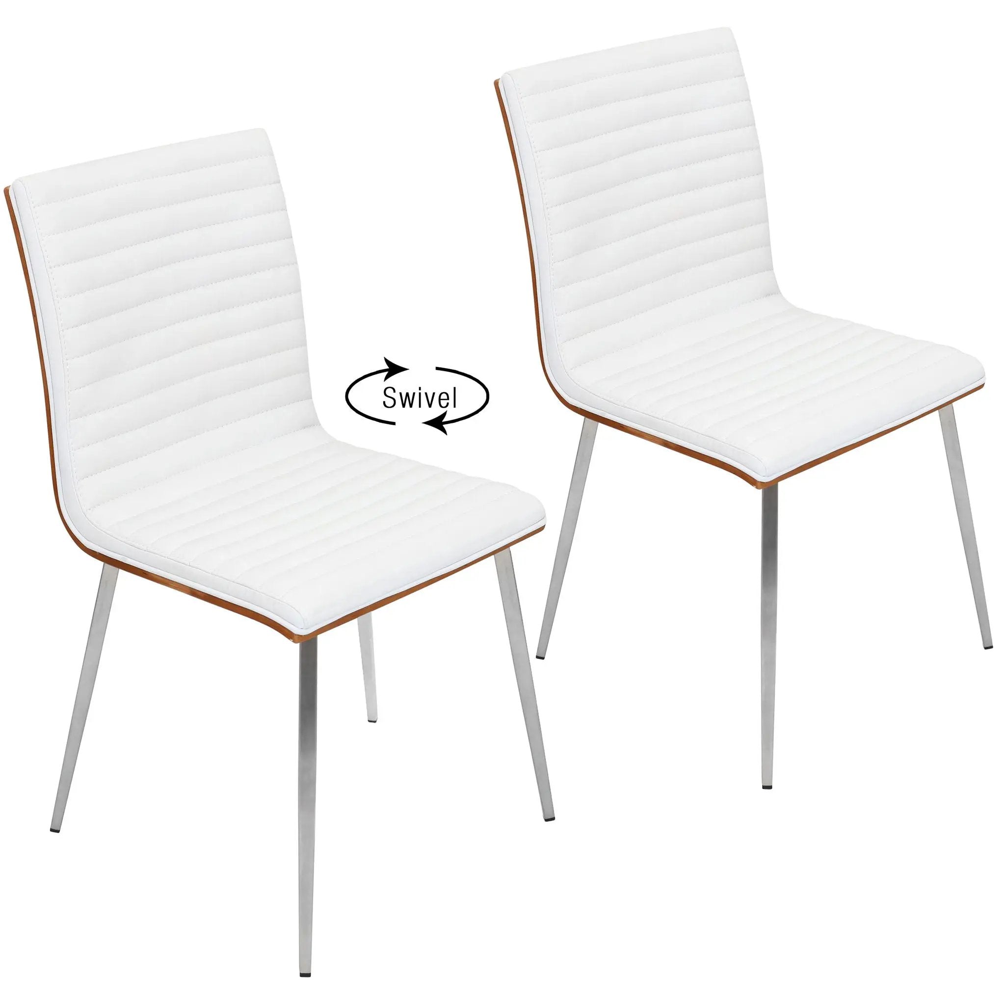 Mason - Contemporary Dining Chair (Set of 2) With Swivel by HouseOfZazla