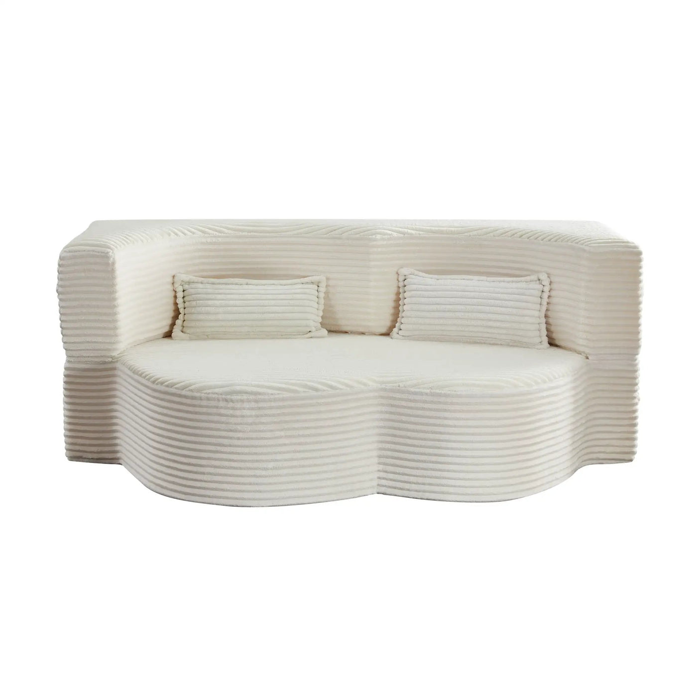 Floor Convertible Sleeper Sofa Bed With 2 Pillows by HouseOfZazla