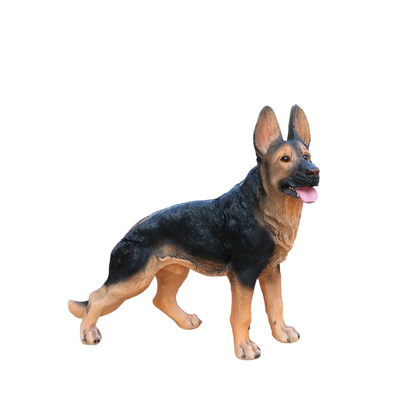 Outdoor German Shepherd Dog Statue Greeter Garden Decor by HouseOfZazla