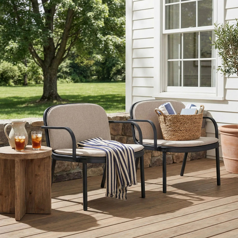 Luna Outdoor Club Chair Set of 2 by HouseOfZazla