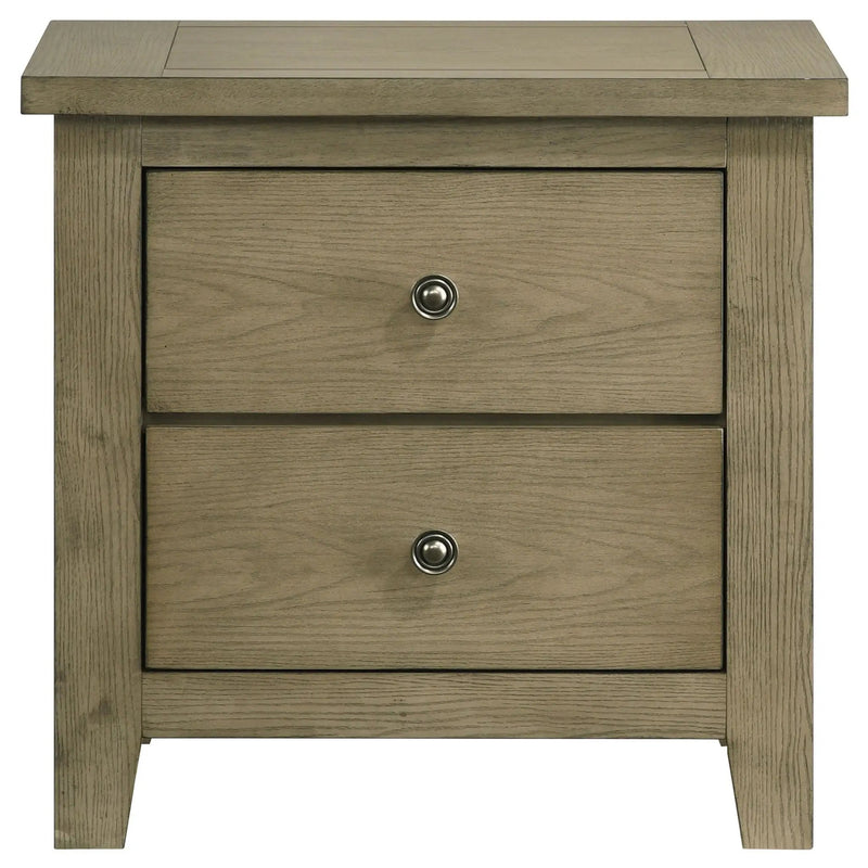 Hazlewood 2-drawer Nightstand Bedside Table Vineyard Oak by Unique Piece Furniture