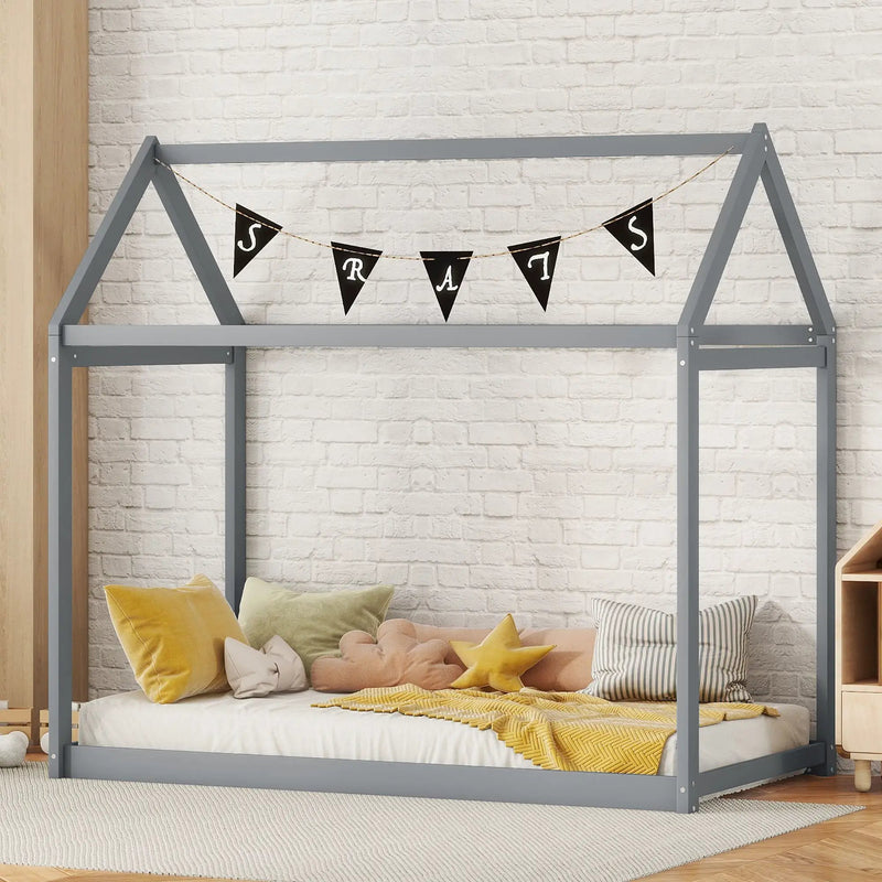 Wooden House Shaped Bed by Unique Piece Furniture