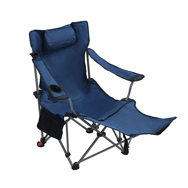 Outdoor Folding Adjustable Reclining Camping Chair with Cup Holder by HouseOfZazla