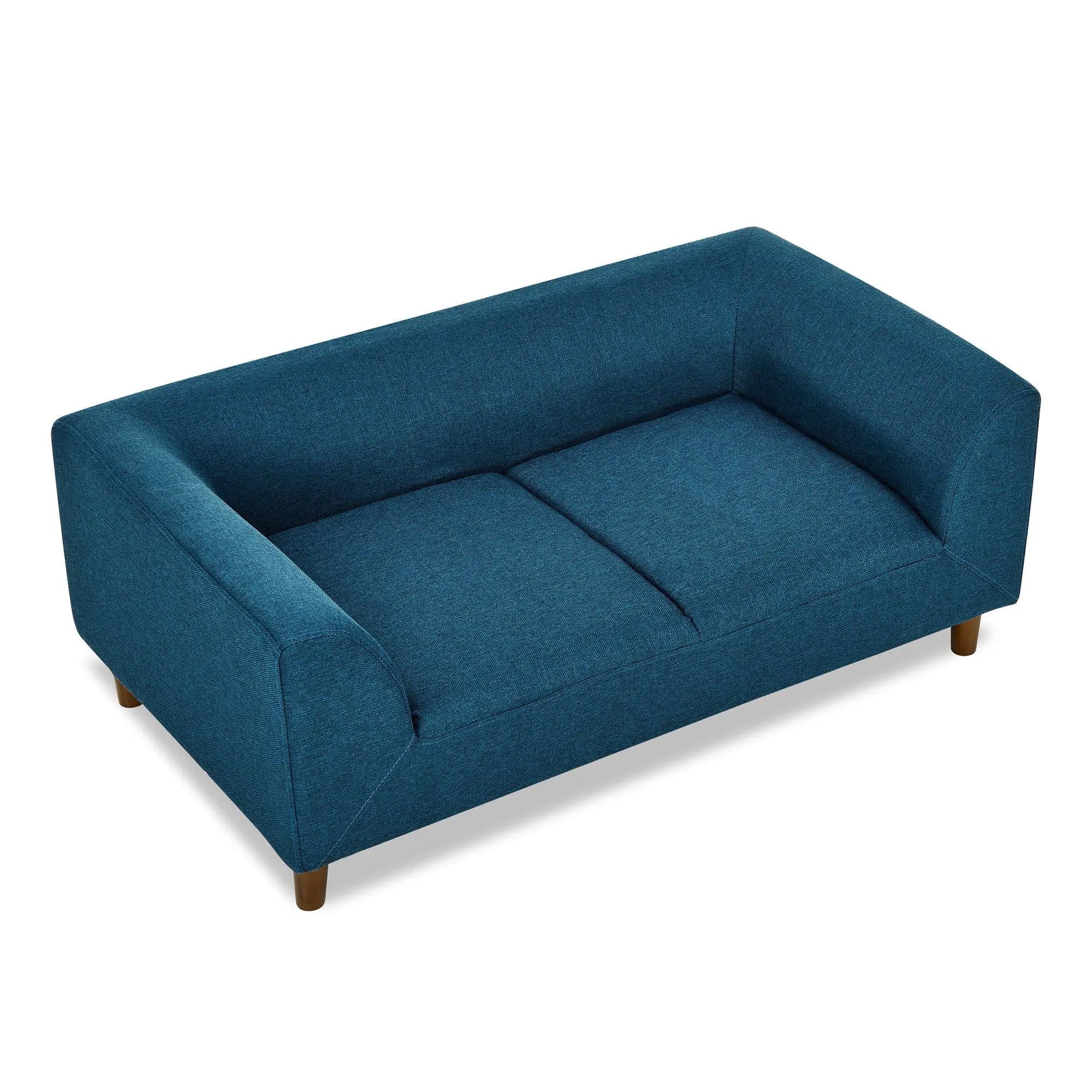Modern Rectangular Pet Sofa With Backrest And Armrests For Small And Medium Dogs, Soft Cushion by HouseOfZazla