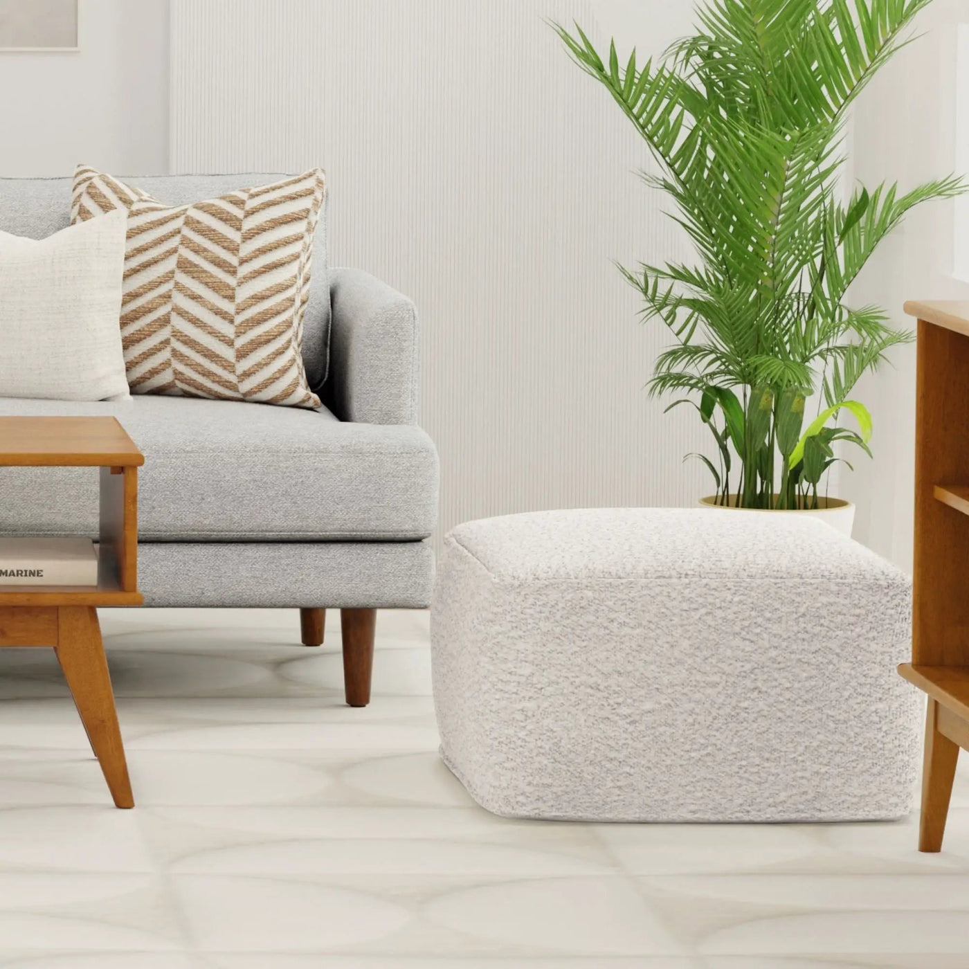 Chantal - Square Pouf by Unique Piece Furniture