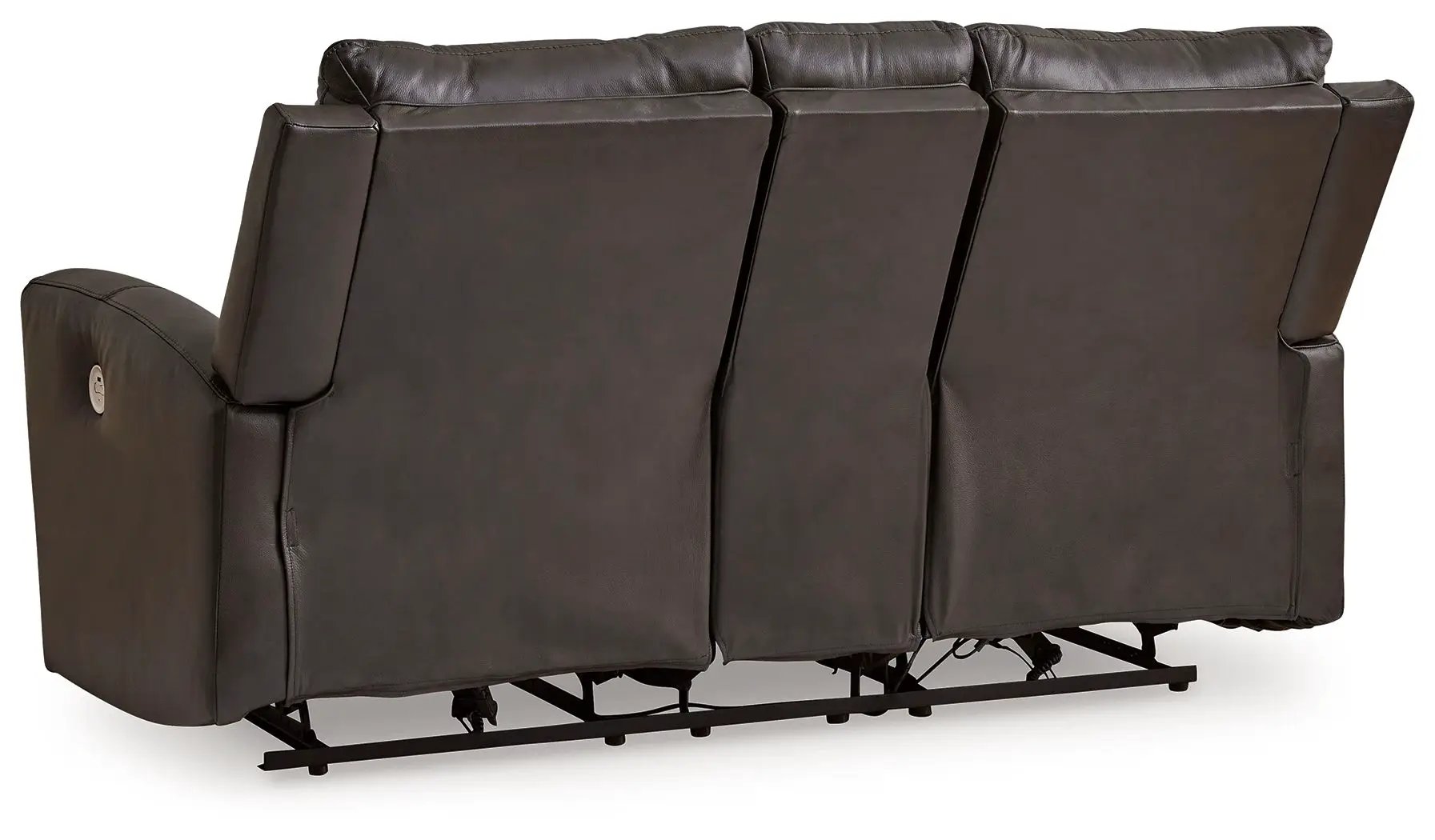 Boxmere - Dbl Power Reclining Loveseat with Console - Storm by Unique Piece Furniture