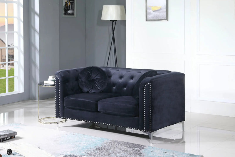 Stylish Sloped Arm Loveseat by Unique Piece Furniture