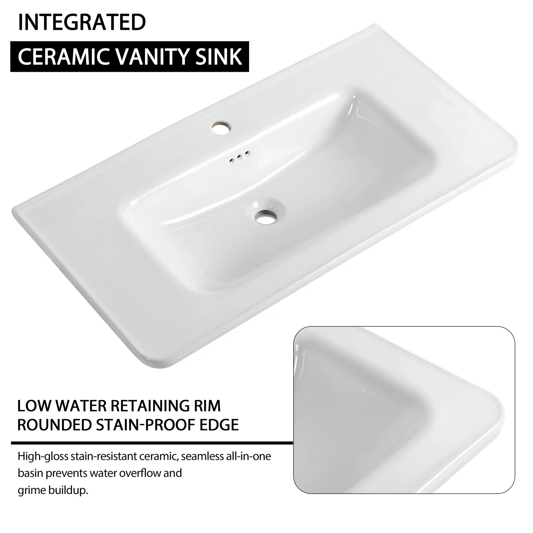 84'' Freestanding Bathroom Vanity with Ceramic Sink by HouseOfZazla