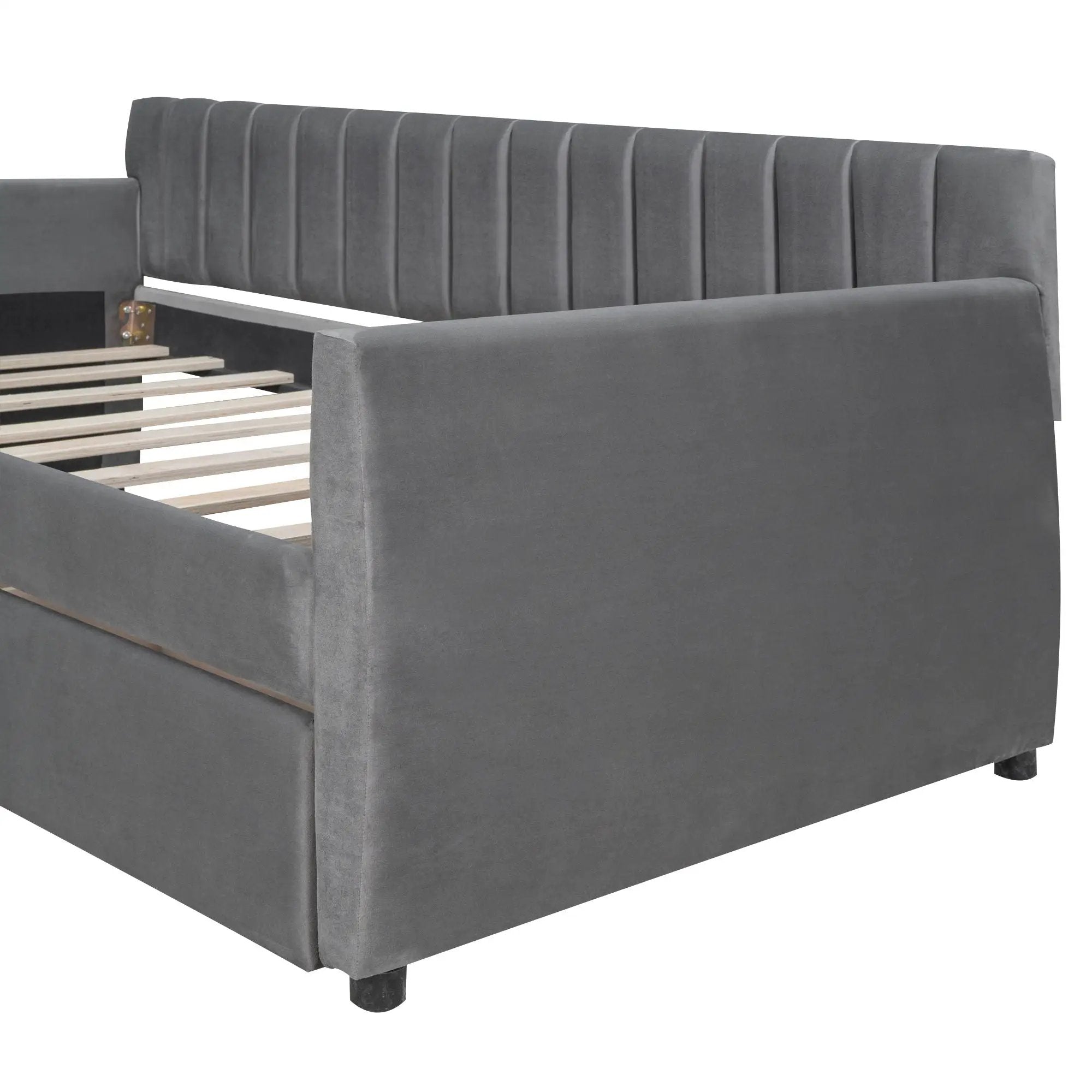 Upholstered Daybed With Slat Support by HouseOfZazla