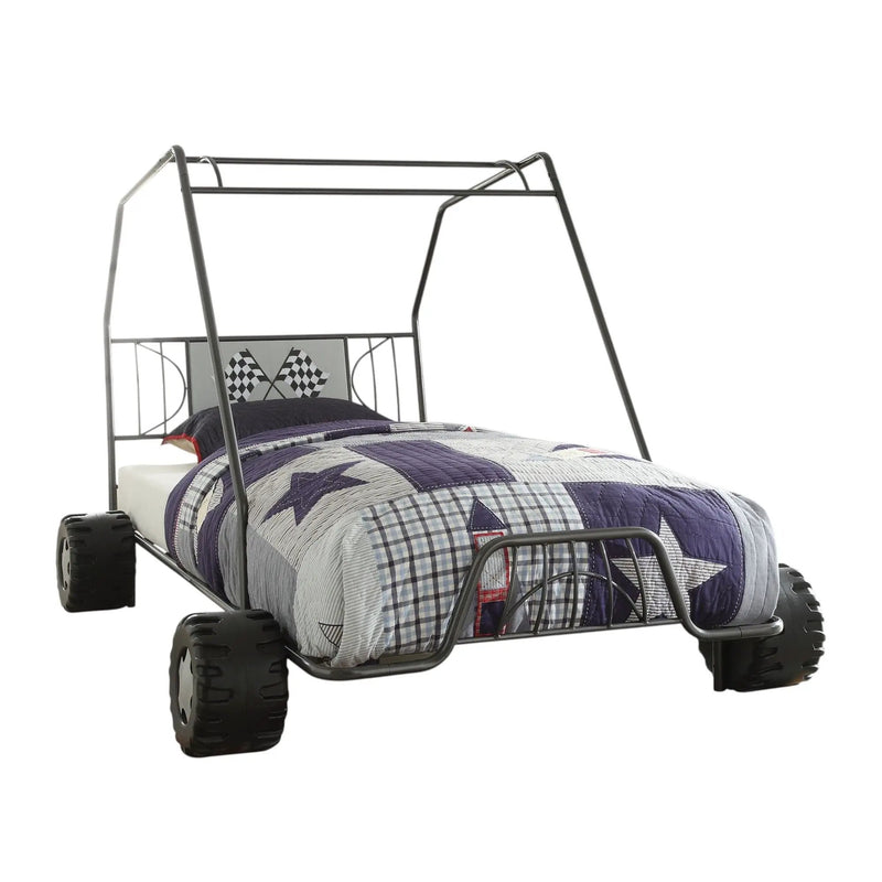 Xander - Twin Go Kart Bed - Gunmetal by HouseOfZazla