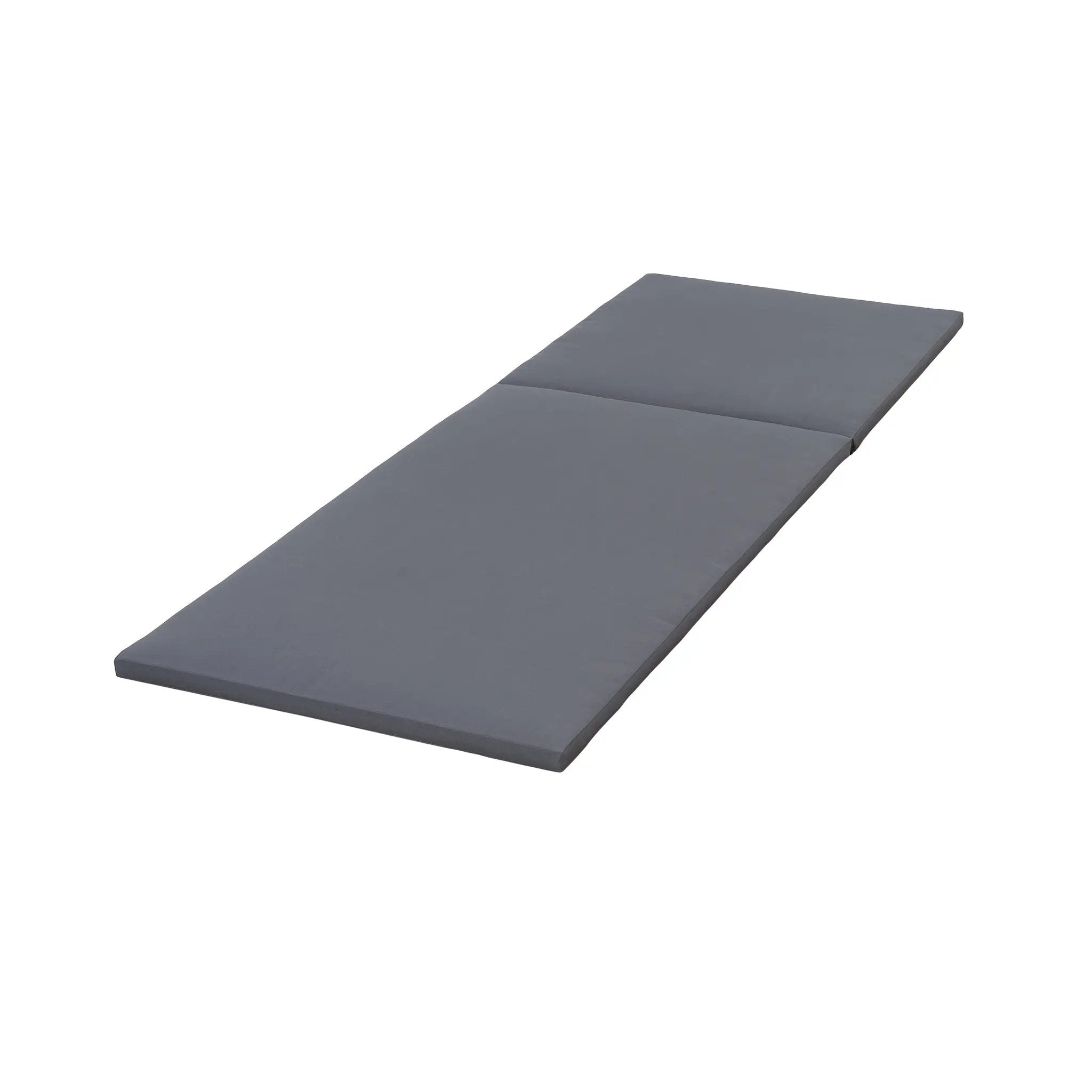 2" Thick Chaise Lounge Cushion in Dark Grey by HouseOfZazla