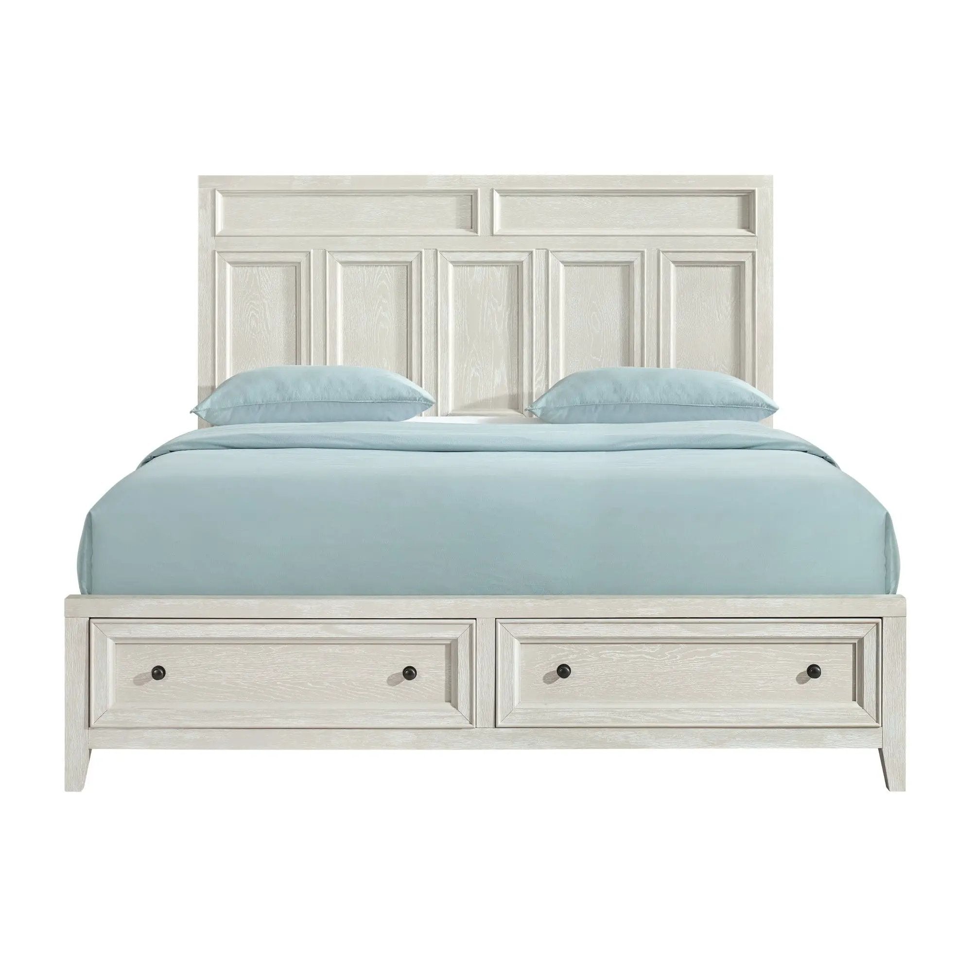 Storage Bed With Panel Headboard And Spacious Footboard Drawers by HouseOfZazla