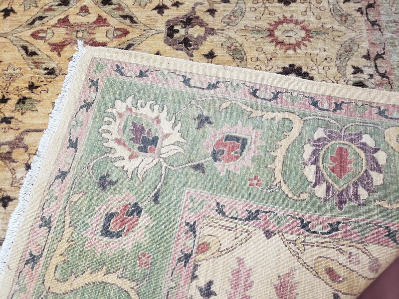 Pakistani Peshawar Rug 8x10, Farmhouse Rug, Oushak Carpet, Wool by Jewel Rugs