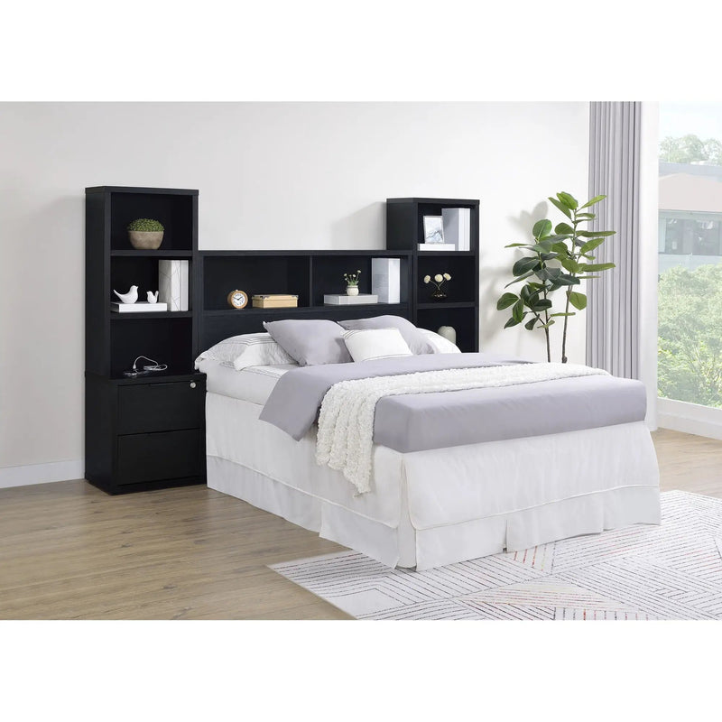Geary - 3 Piece Bedroom Set With Bookcase Headboard by HouseOfZazla