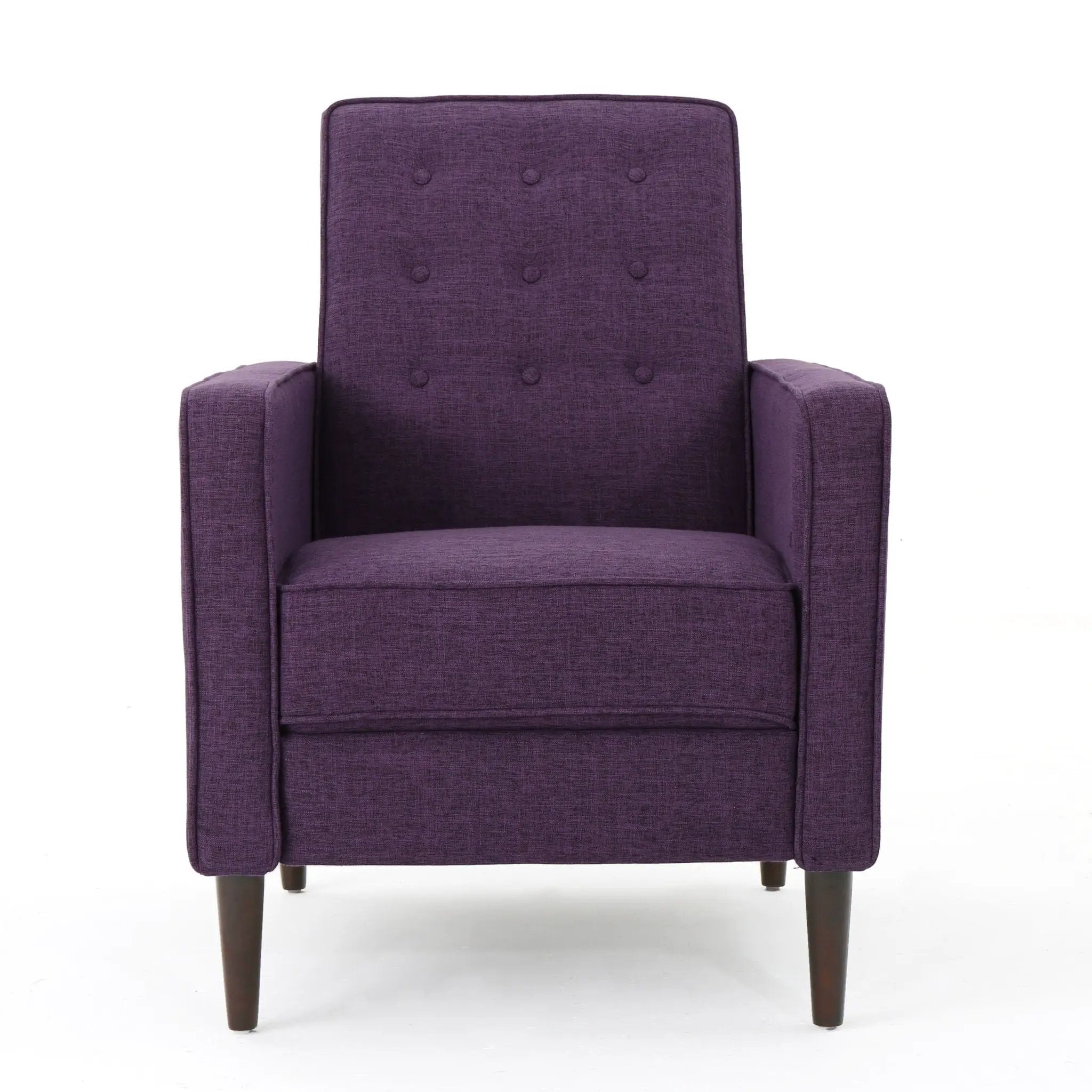 Mid-Century Modern Recliner With Button Tufted Waffle Stitch by Unique Piece Furniture