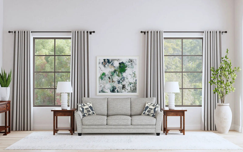 Tomkins Boucle Upholstered Sofa Light Grey by Unique Piece Furniture