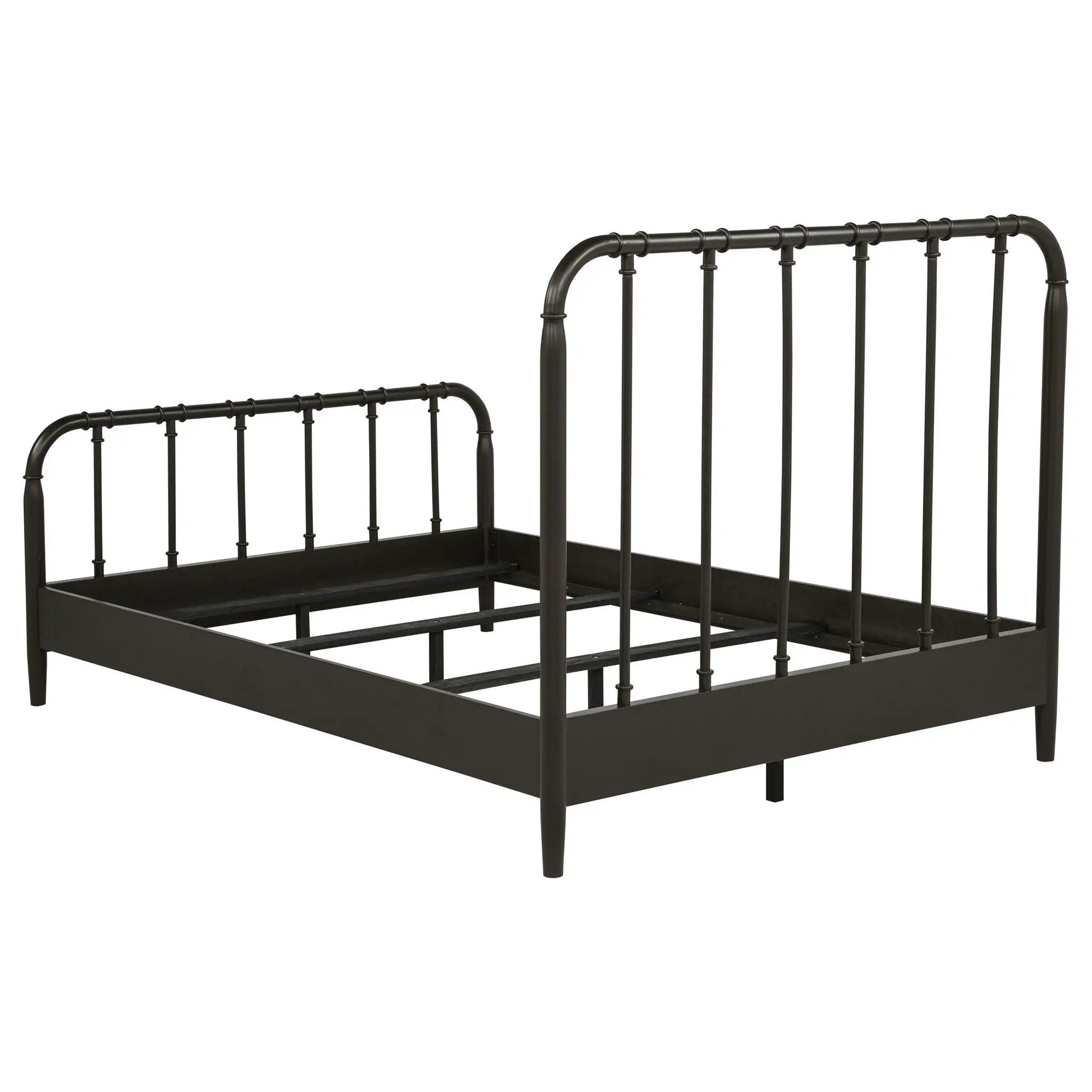 Rocco All Wood Water Pipe Open Frame Full Bed Dark Bronze by Unique Piece Furniture