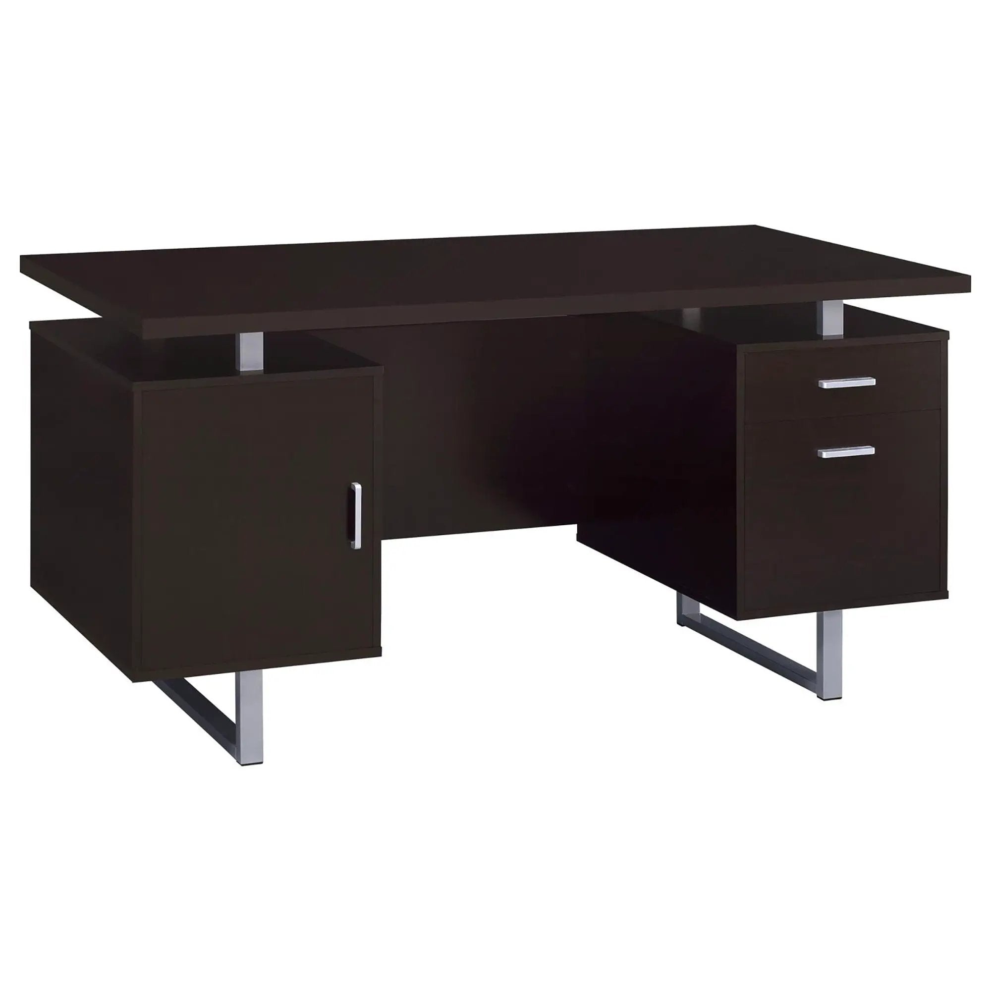 2 Drawer Floating Top Office Desk by HouseOfZazla