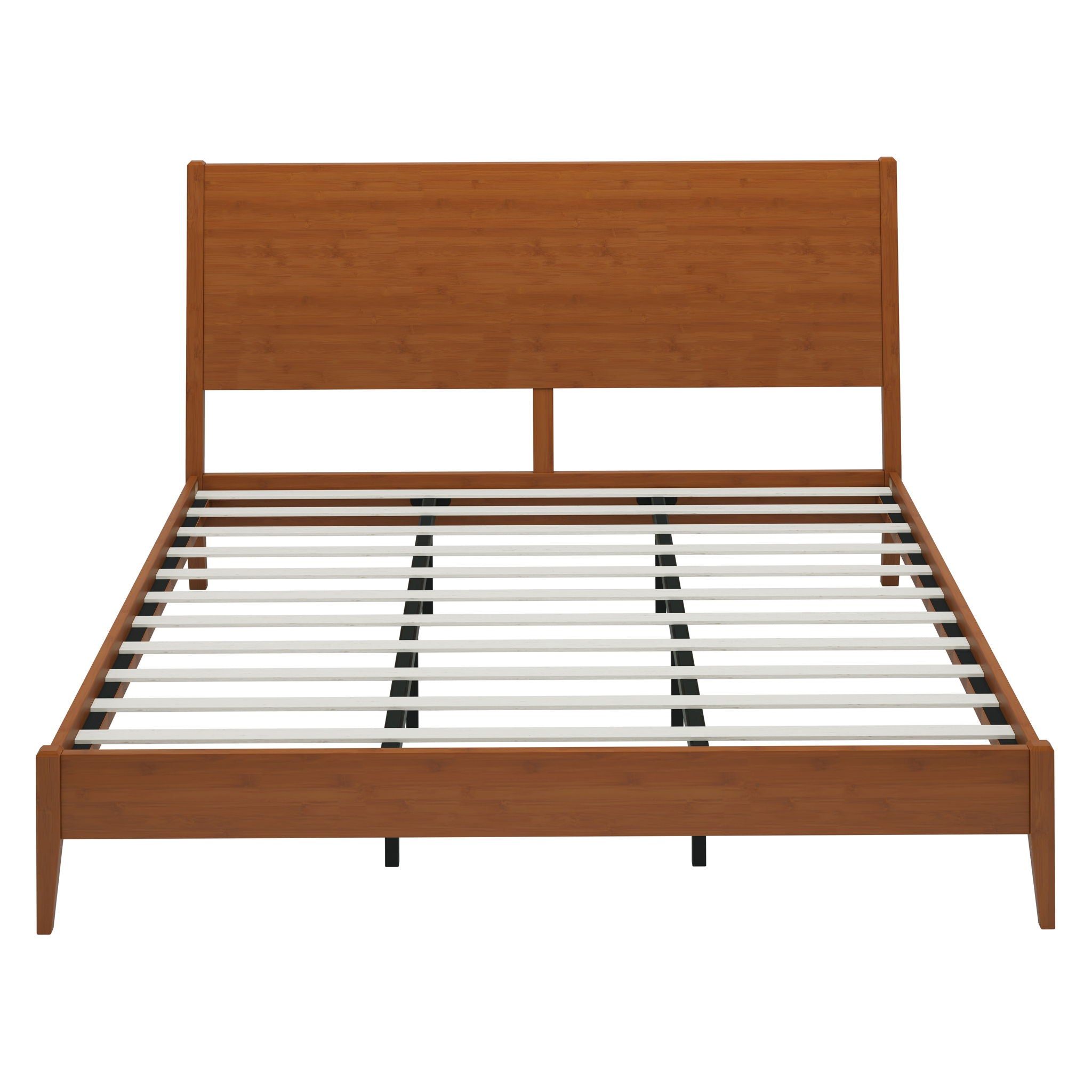Modern Sled Platform Bed Frame With Slats by HouseOfZazla