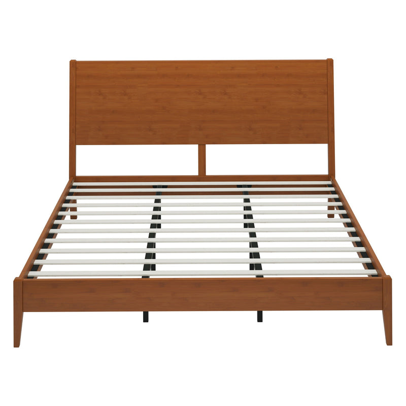 Modern Sled Platform Bed Frame With Slats by HouseOfZazla