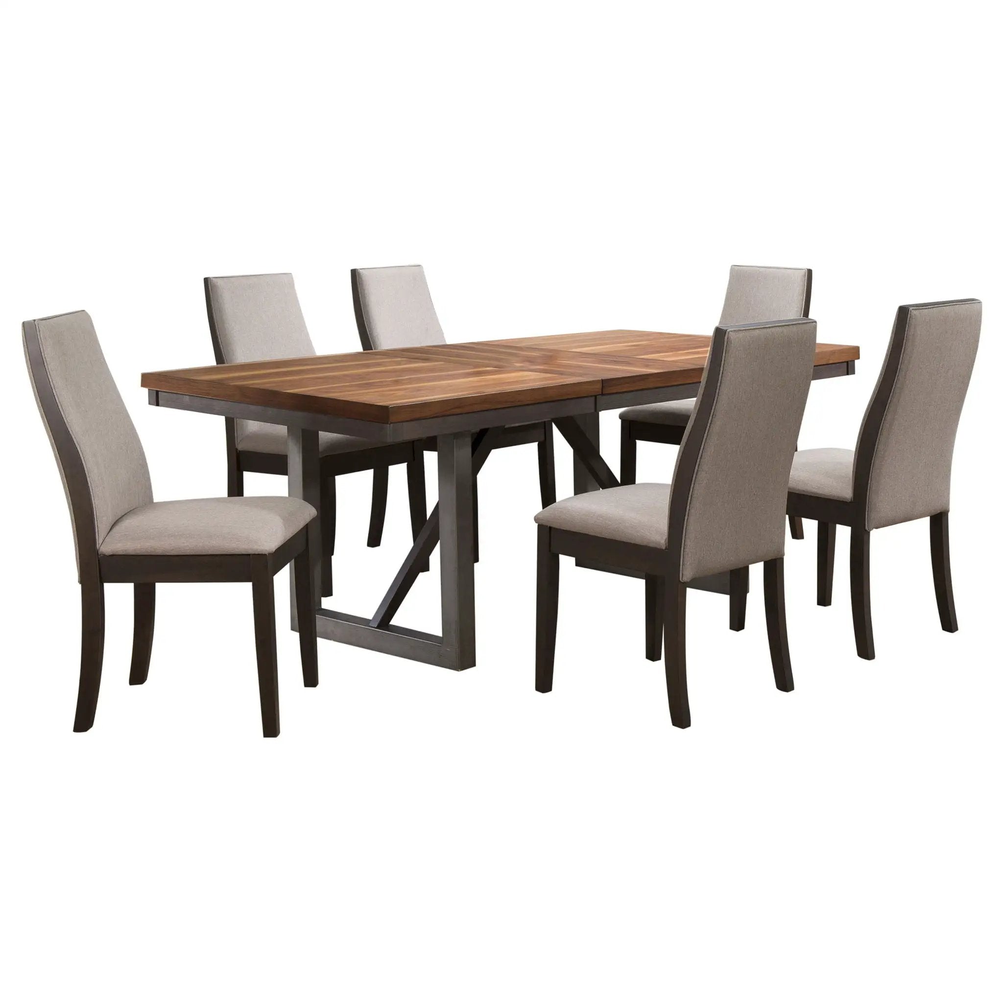 Spring Creek 7-piece Rectangular Dining Table Set Taupe by Unique Piece Furniture