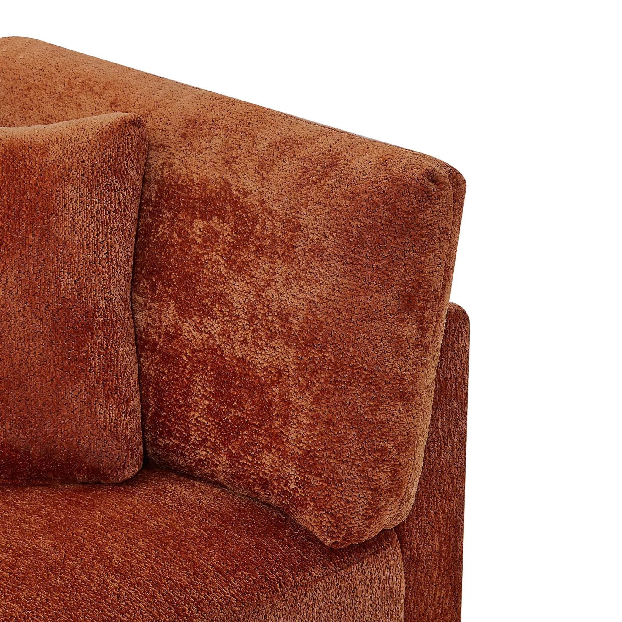 83.50" Modern Flared Arms Sofa (Caramel) by HouseOfZazla
