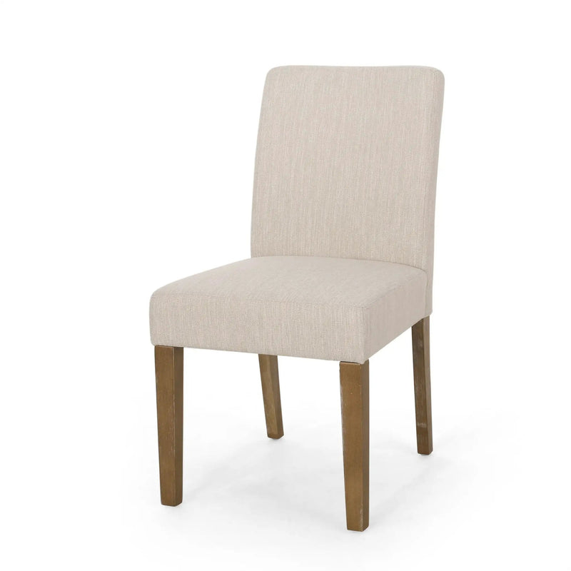 Contemporary Dining Chair with Upholstered Seating and Tapered Legs by HouseOfZazla