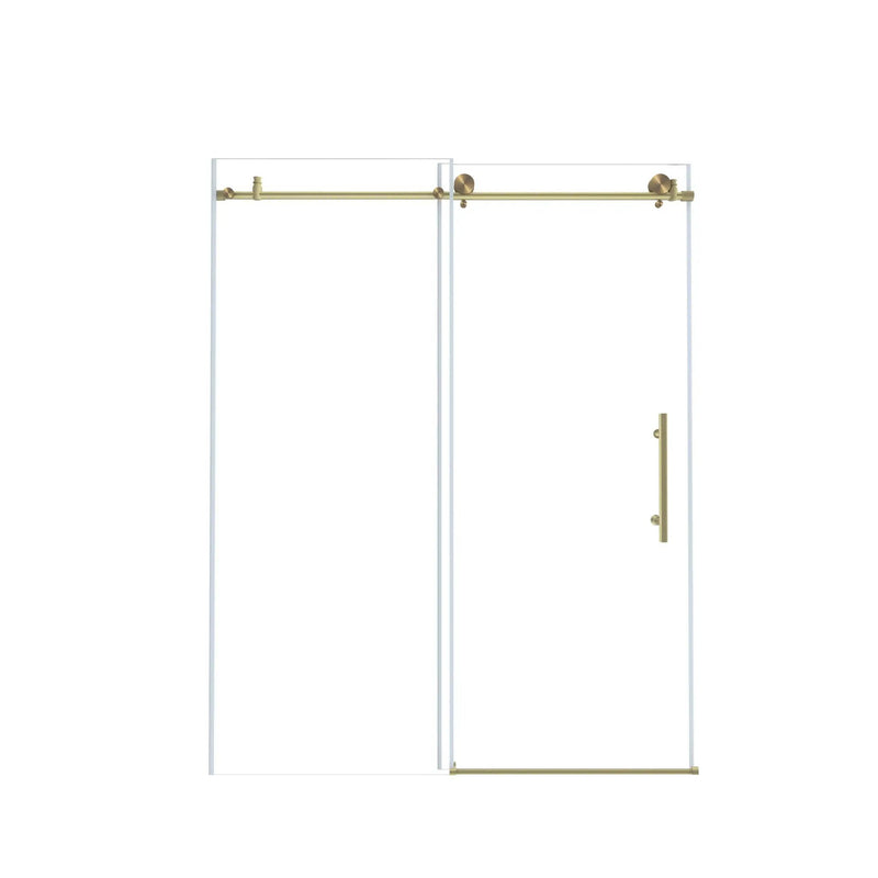 Frameless Shower Door, Smooth Sliding Tracks