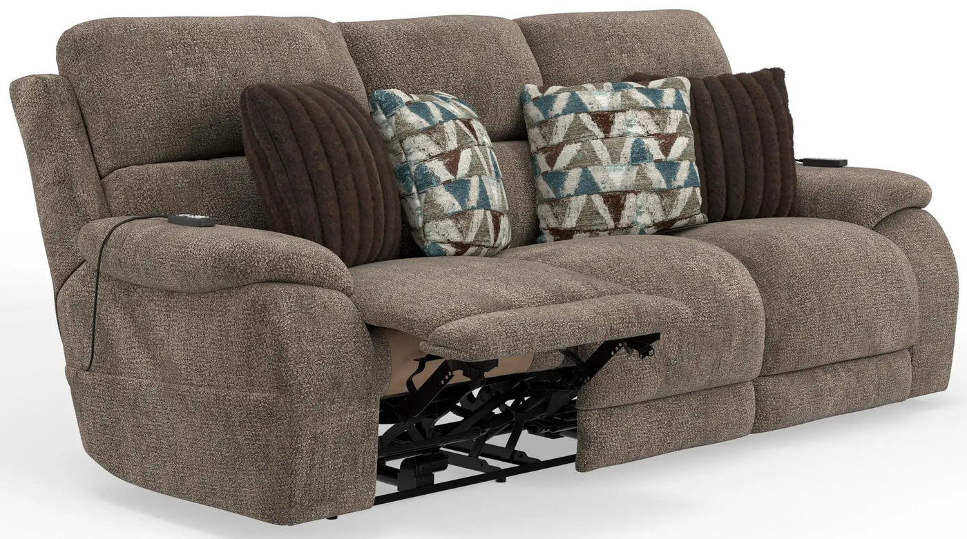 Joya - Power Headrest Power LayFlat Reclining Sofa With CR3 Heat/Massage/Lumbar/ZG by Unique Piece Furniture