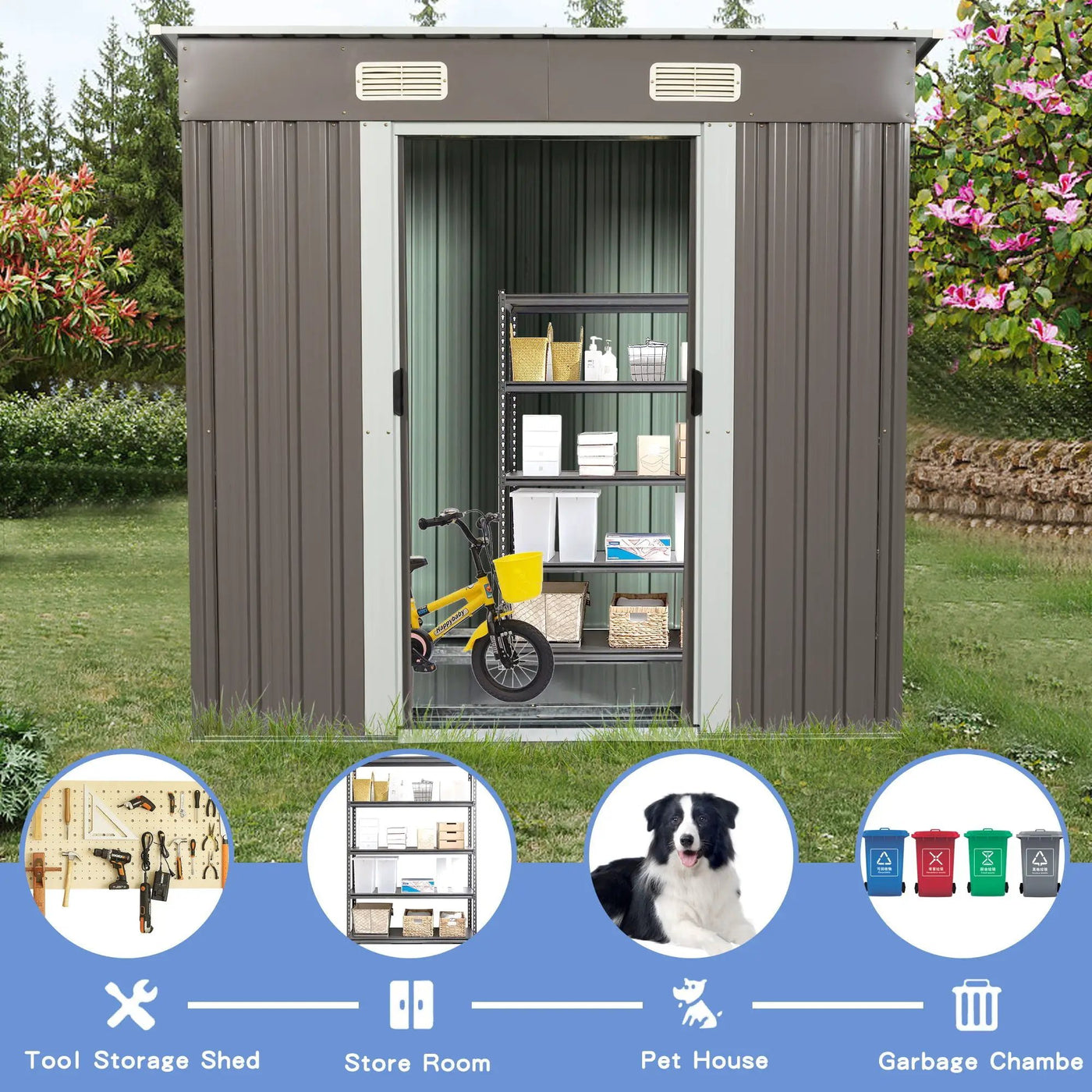 Outdoor Storage Shed by HouseOfZazla
