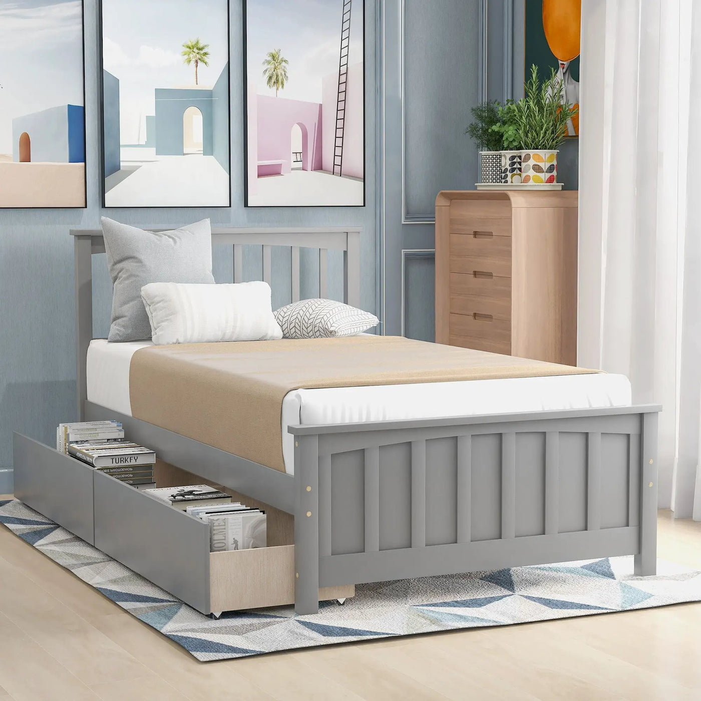 Platform Bed With Two Drawers by HouseOfZazla