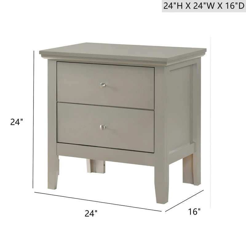 English Dovetailed Drawers Nightstand by Unique Piece Furniture
