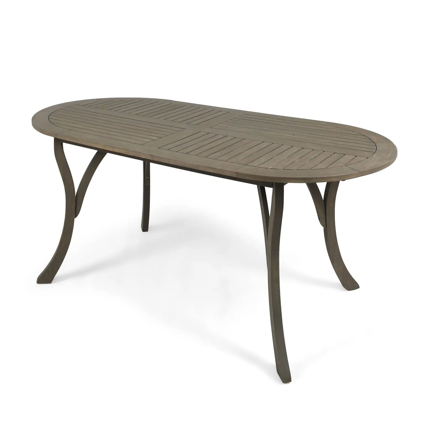 Outdoor Table With Smooth Lines, Slat Top by HouseOfZazla