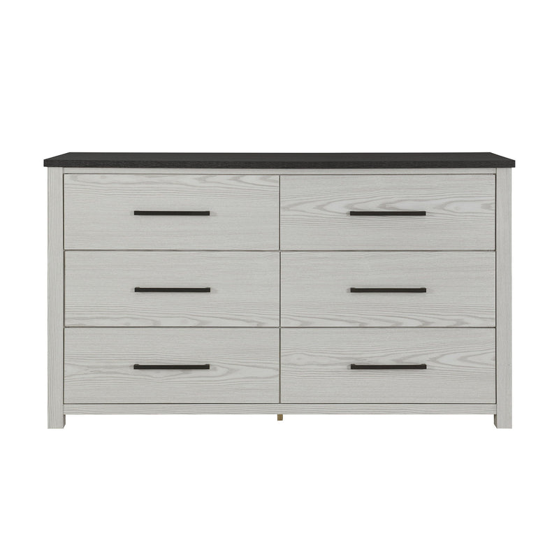 Avery Dresser with Spacious Drawers and Block Feet - Beige