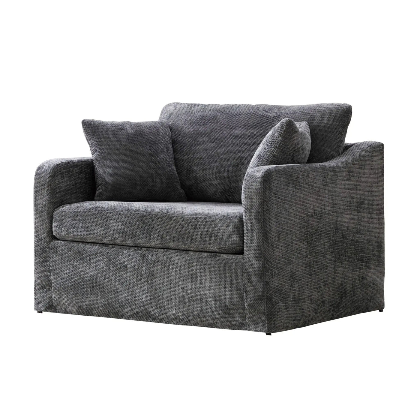 Farmhouse Accent Chair With 2 Bolster Pillows by HouseOfZazla