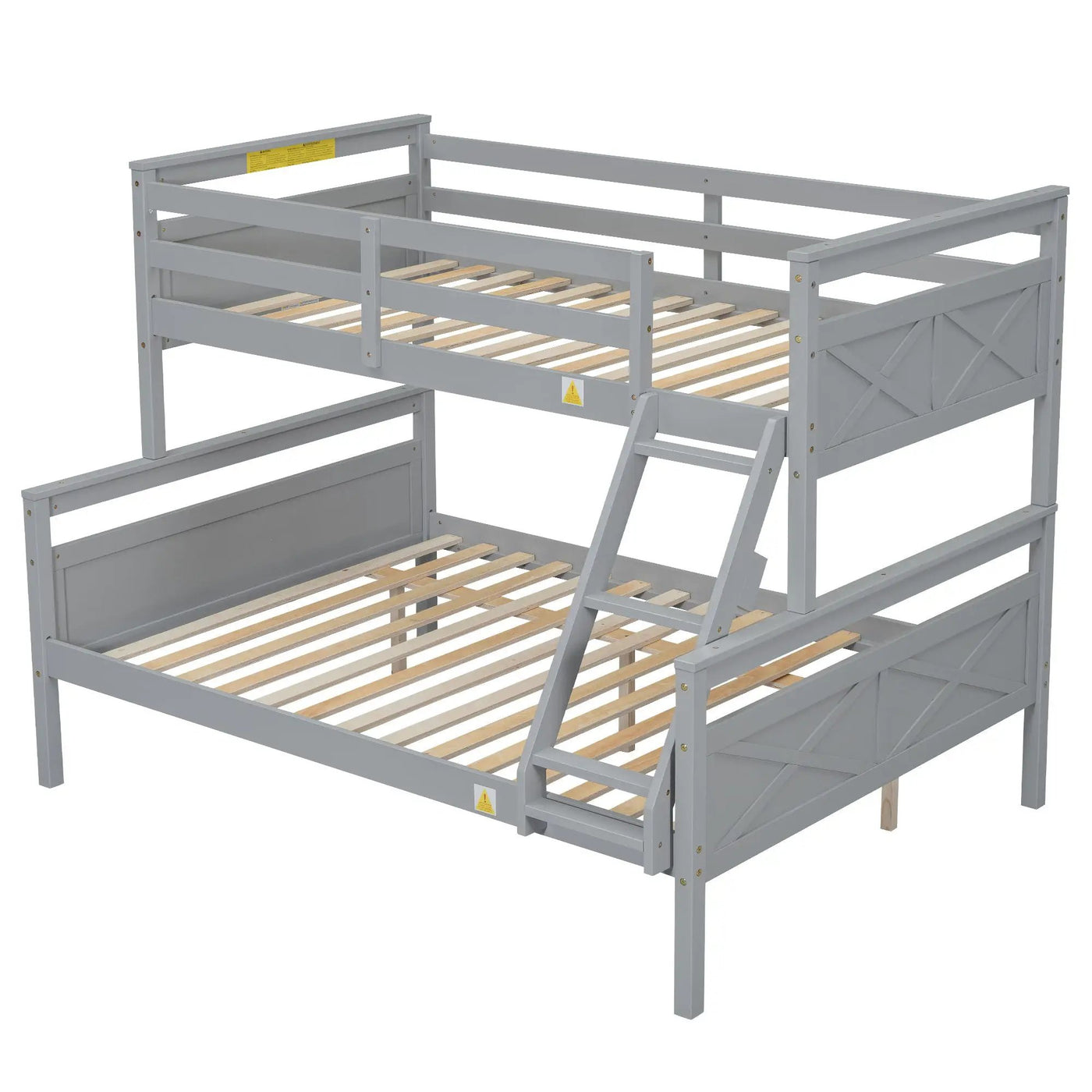 Bunk Bed With Ladder And Safety Guardrail by HouseOfZazla