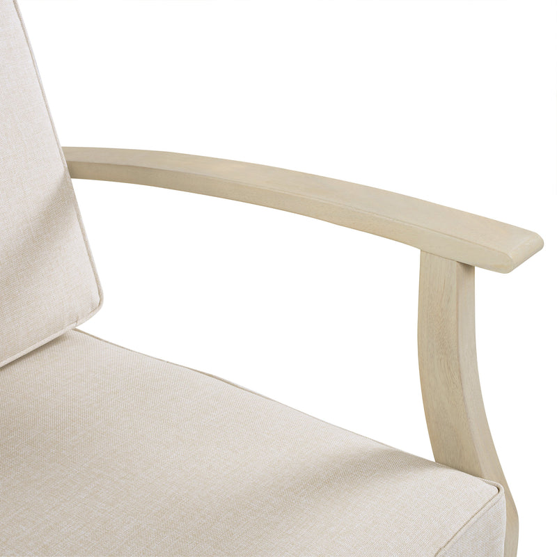 Perla Club Chair Light Patio Seating with Water-Resistant Cushions - Light, photo 9 of 10