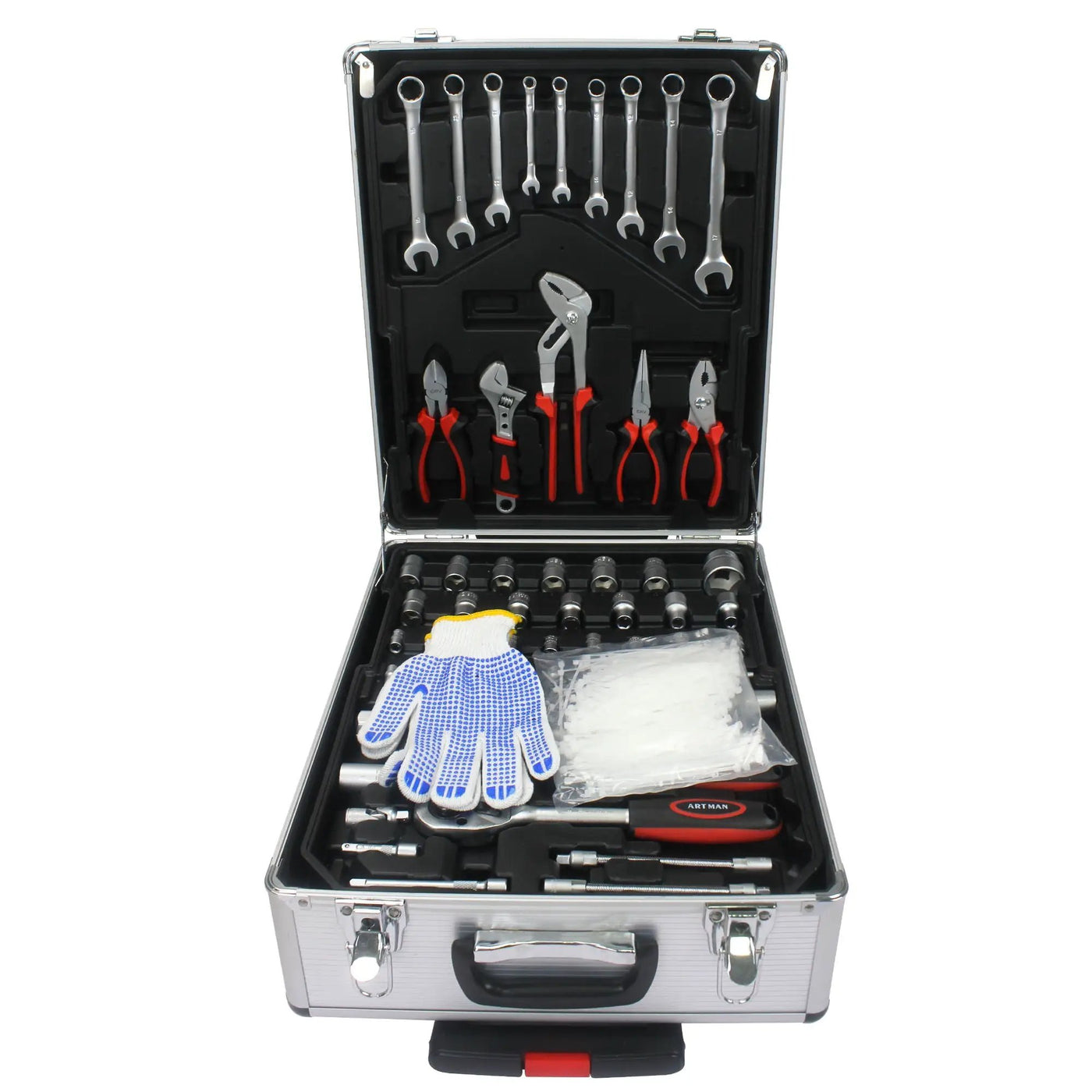 899 Piece Home Repair Tool Set With Rolling Plastic Toolbox, 4 Drawers, General Household Maintenance Kit by HouseOfZazla